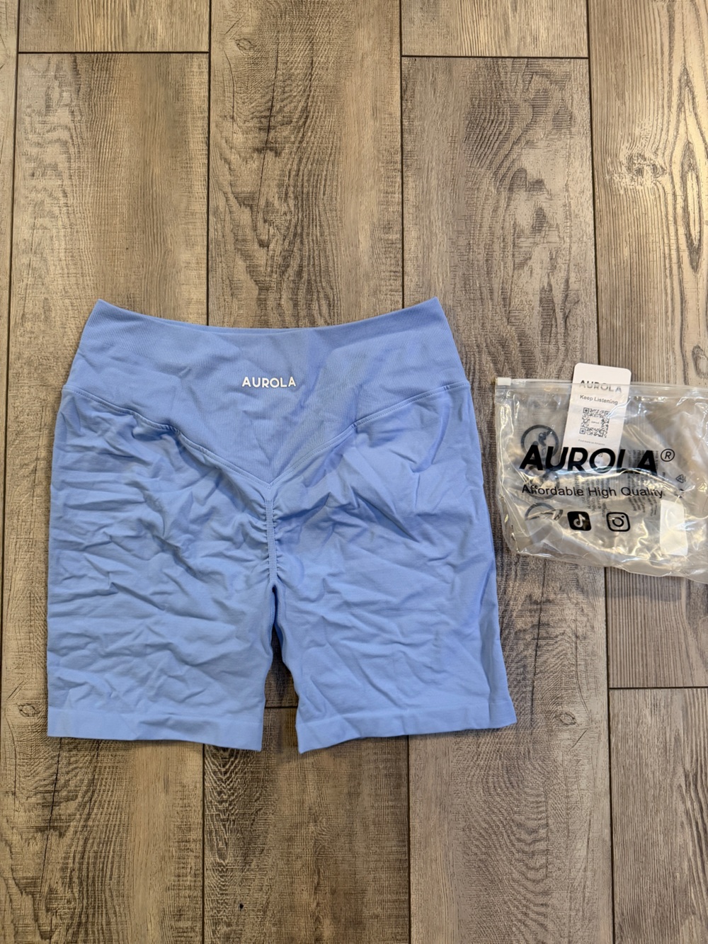 Women's High-Rise Athletic Shorts in Periwinkle Blue